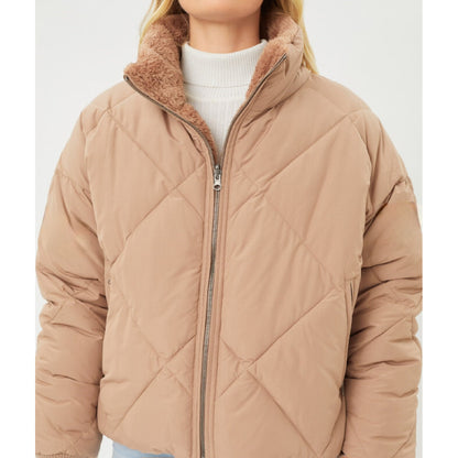 Avery Reversible Puffer Jacket(Coco Brown)